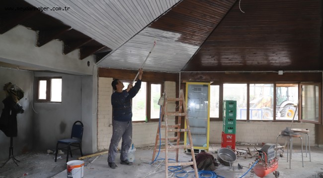 Mütevelli''deki Park ve Kafeterya Yenileniyor