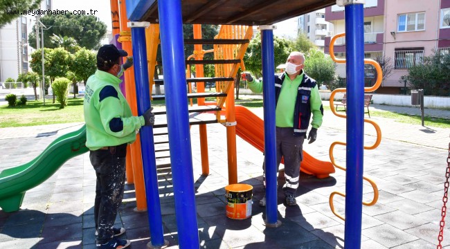 Narlıderenin parklarına bahar bakımı!