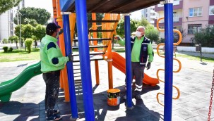 Narlıderenin parklarına bahar bakımı!