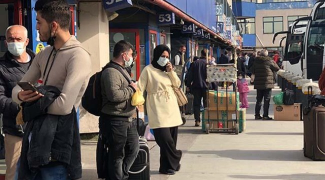 Otogarda "tam kapanma" yoğunluğu: Arife günü gibi