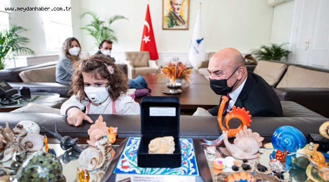 Öykü Arin'den Başkan Soyer'e teşekkür ziyareti