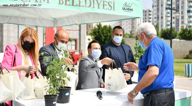 SARIÇAM BELEDİYESİ REKOR SAYIDA FİDE DAĞITTI
