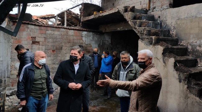 Saruhanlı Belediyesi Yangın Bölgesinde