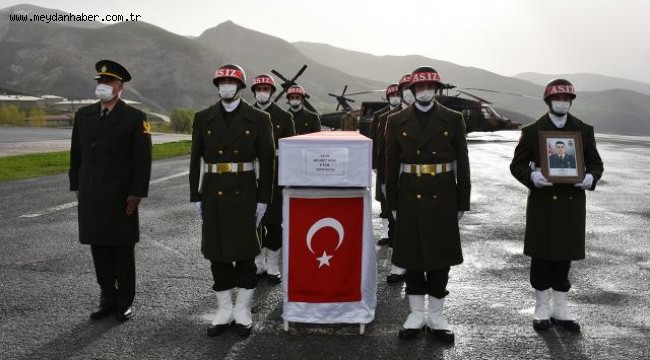 Şehit Teğmen Mehmet Kıvık, törenle memleketine uğurlandı