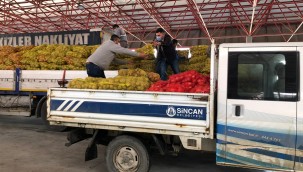 Sincan'da Patates ve Soğan Dağıtımına Başlandı