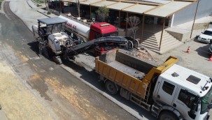 ŞÜKRÜ BALCI CADDESİ'NDE BETON ASFALT HAZIRLIKLARI BAŞLADI