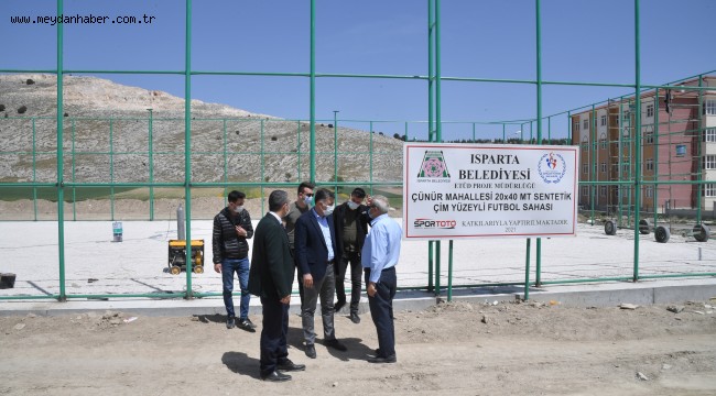 16 semt spor sahasının yapımı devam ediyor