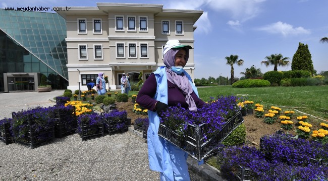 170 bin mevsimlik çiçek toprakla buluşuyor
