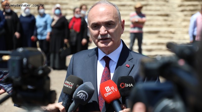 ANTİK TİYATRODA KAZILAR YENİDEN BAŞLADI