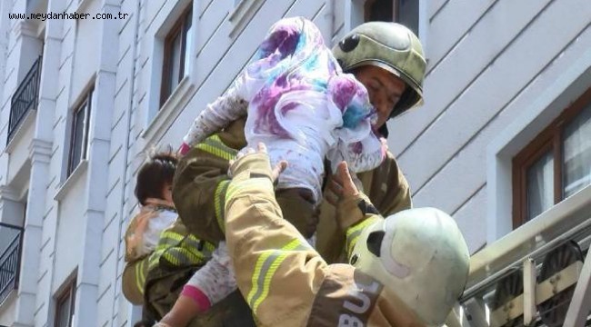 Bahçelievler'de çıkan yangında 12 kişi kurtarıldı