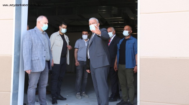 BAŞKAN ATAY TARIMSAL ÜRÜN FABRİKASI'NDA İNCELEMELERDE BULUNDU