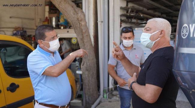 BAŞKAN TOKAT SANAYİ ESNAFINI ZİYARET ETTİ