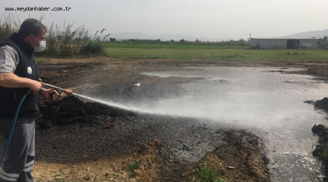 BURHANİYE'DE YIL BOYU İLAÇLAMA ÇALIŞMALARI YAPILIYOR