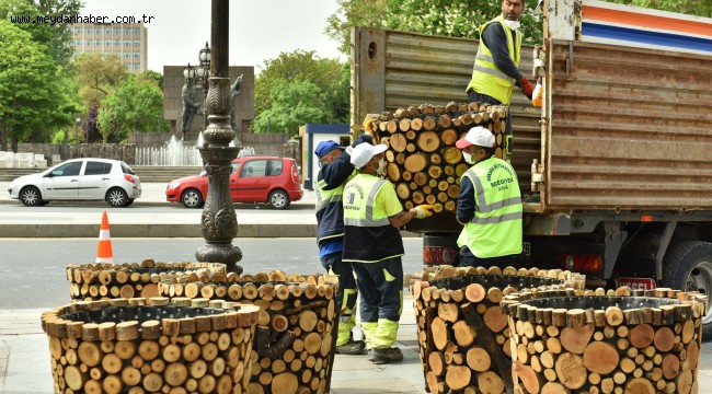 BÜYÜKŞEHİR BELEDİYESİ BAŞKENT'İ PEYZAJ ÇALIŞMALARIYLA BAHAR AYLARINA HAZIRLIYOR