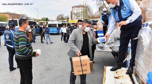 BÜYÜKŞEHİR BELEDİYESİNDEN MİNİBÜSÇÜ ESNAFINA DESTEK