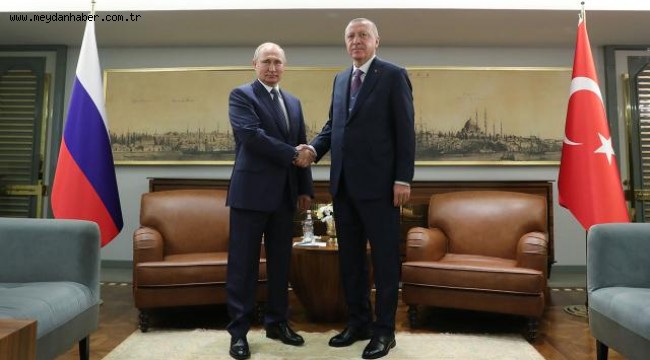 Cumhurbaşkanı Erdoğan, Putin ile Filistin'i görüştü