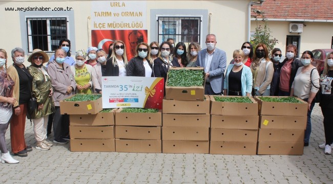 EGİKAD'dan Urla'ya 26 bin fide bağışı