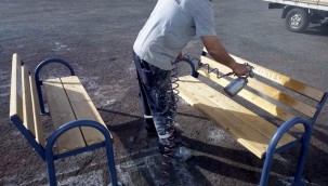 Ergene Belediyesi Oturma Banklarının İmalatını Tamamladı