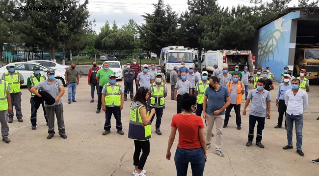 Ergene Belediyesi Temizlik İşleri Personeline İş Sağlığı Eğitimi Verildi