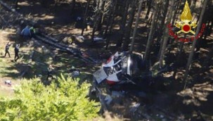 İtalya'da teleferik kazası: 14 ölü