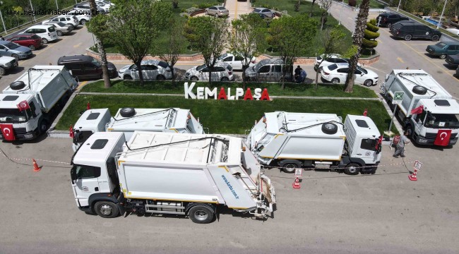 KEMALPAŞA'YA 5 YENİ ÇÖP KAMYONU 2 ESHOT