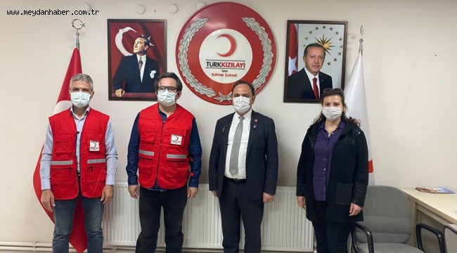 Keşan Belediyesi'nden Türk Kızılayı Edirne Şubesi'ne ziyaret