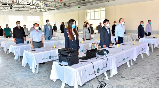 MALKARA BELEDİYESİ MAYIS AYI MECLİS TOPLANTISI KORONAVİRÜS TEDBİRLERİ KAPSAMINDA GERÇEKLEŞTİRİLDİ