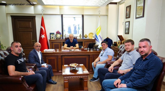 Minibüsçülerden Başkan Yıldırım'a Ziyaret