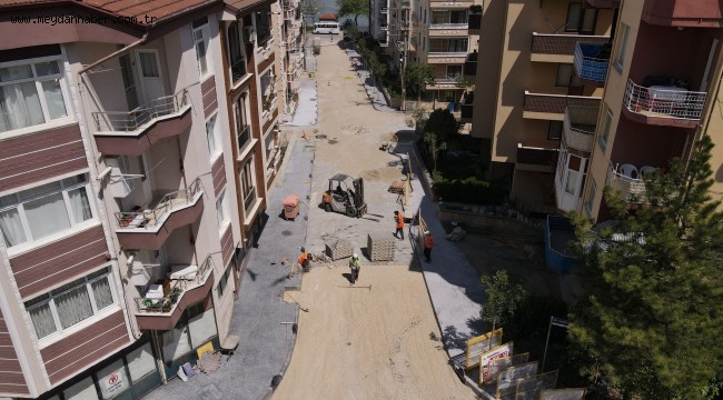 ÖMER NAMLI CADDESİ ÜST YAPI ÇALIŞMLARI TAMAMLANIYOR
