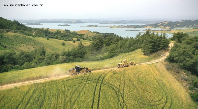 SARIÇAM'DA TARLA YOLLARI YENİLENDİ
