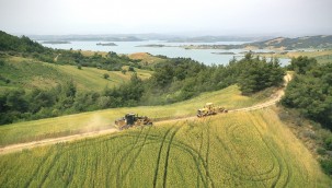 SARIÇAM'DA TARLA YOLLARI YENİLENDİ