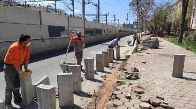 Sincan'da Asfalt ve Kaldırım Çalışmaları Devam Ediyor