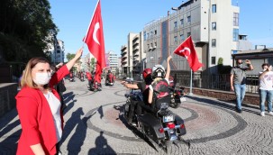 Startı Fatma Başkan verdi motorcular nefesleri kesti