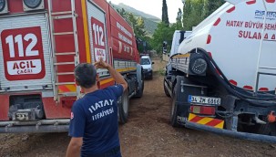 ÜÇ İLÇEDEKİ YANGINA HBB İTFAİYESİNDEN HIZLI MÜDAHALE