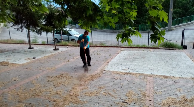 Vatandaş istedi, İzmit Belediyesi 1 saatte pırıl pırıl yaptı