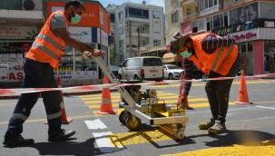 Yaya Geçidi Çizgileri Yenileniyor