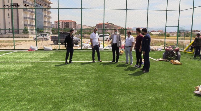 16 semt spor sahasının yapımında sona yaklaşıldı