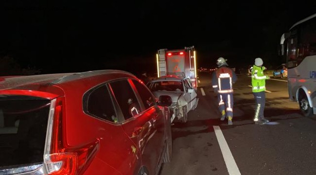 Anadolu Otoyolu'nda zincirleme kaza