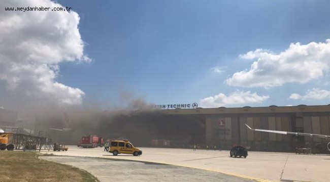 Atatürk Havalimanı'nın hangarında oksijen tüpü patladı
