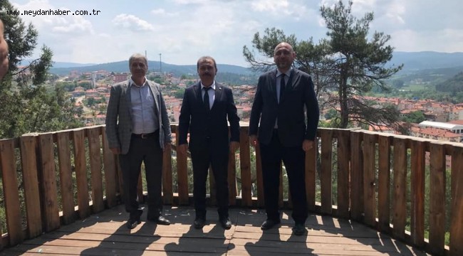 BAŞKAN AYDIN, HARMANCIK BELEDİYE BAŞKANI YILMAZ ATEŞ'İ ZİYARET ETTİ