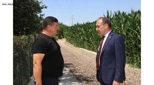 Bostanlık Mevkisinde Asfaltlama Çalışmaları Başladı