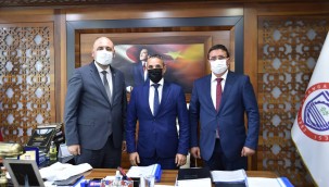 BULGARİSTAN HÖH PARTİSİ HEYETİ BAŞKAN AYDIN'I ZİYARET ETTİ