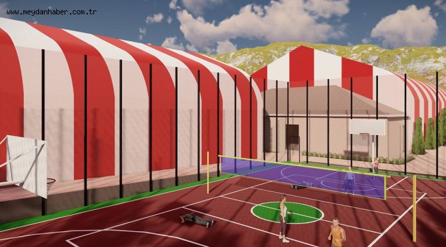 DEV SPOR KOMPLEKSİ İÇİN TEMEL ATILDI