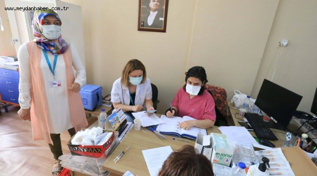 EFELER BELEDİYESİ'NDE YERİNDE AŞI UYGULAMASI