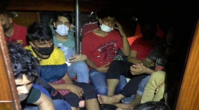 İzmir'de 45 düzensiz göçmen kurtarıldı