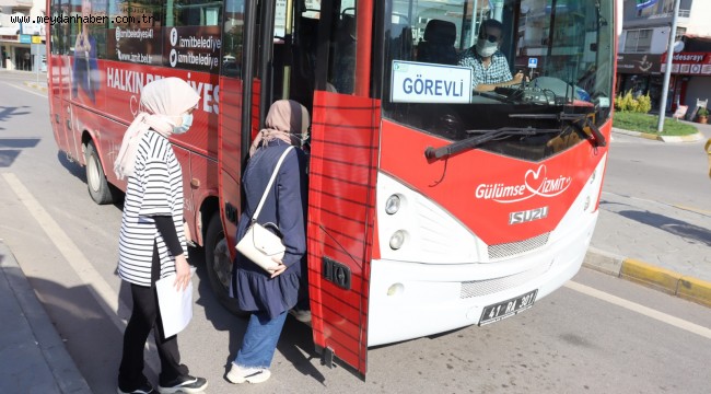 İzmit Belediyesi ücretsiz ring ile öğrencileri sınava yetiştirdi