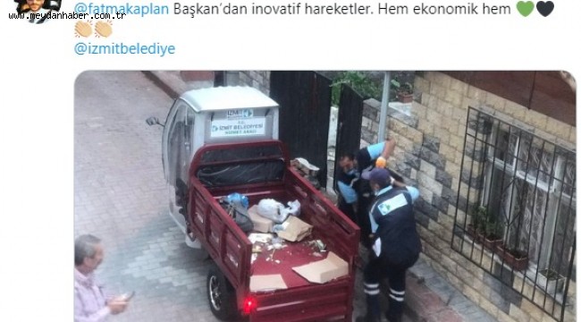 İzmitliler mini çöp toplama araçlarını çok sevdi