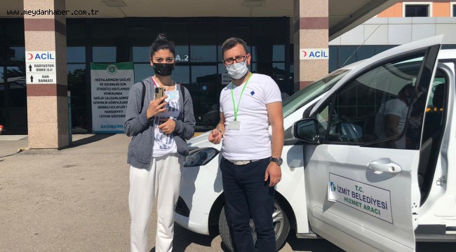 Kimliğini hastanede unutan genç kızın imdadına İzmit Belediyesi yetişti
