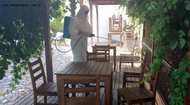 Kültür Evlerinin Dezenfeksiyonları Belediye Ekiplerince Yapılıyor