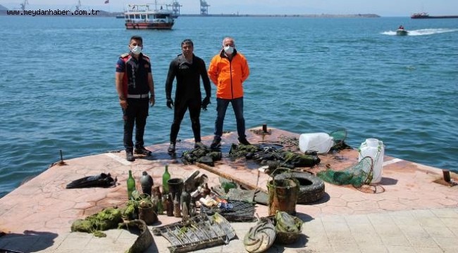 Lastik, lavabo, çaydanlık... Hepsi denizden çıktı